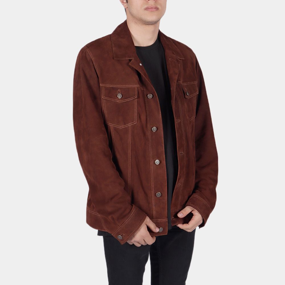 Edwardo Suede Leather Jacket - Image 4