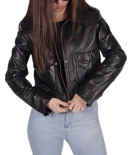 Women's Zemaya Black Leather Jacket