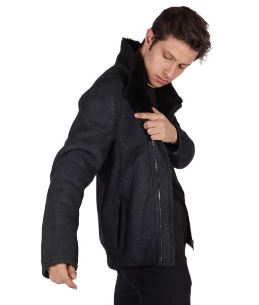 Men's Bourne Grey Suede Jacket