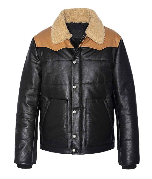 Men's Zyppo Leather Puffer Jacket