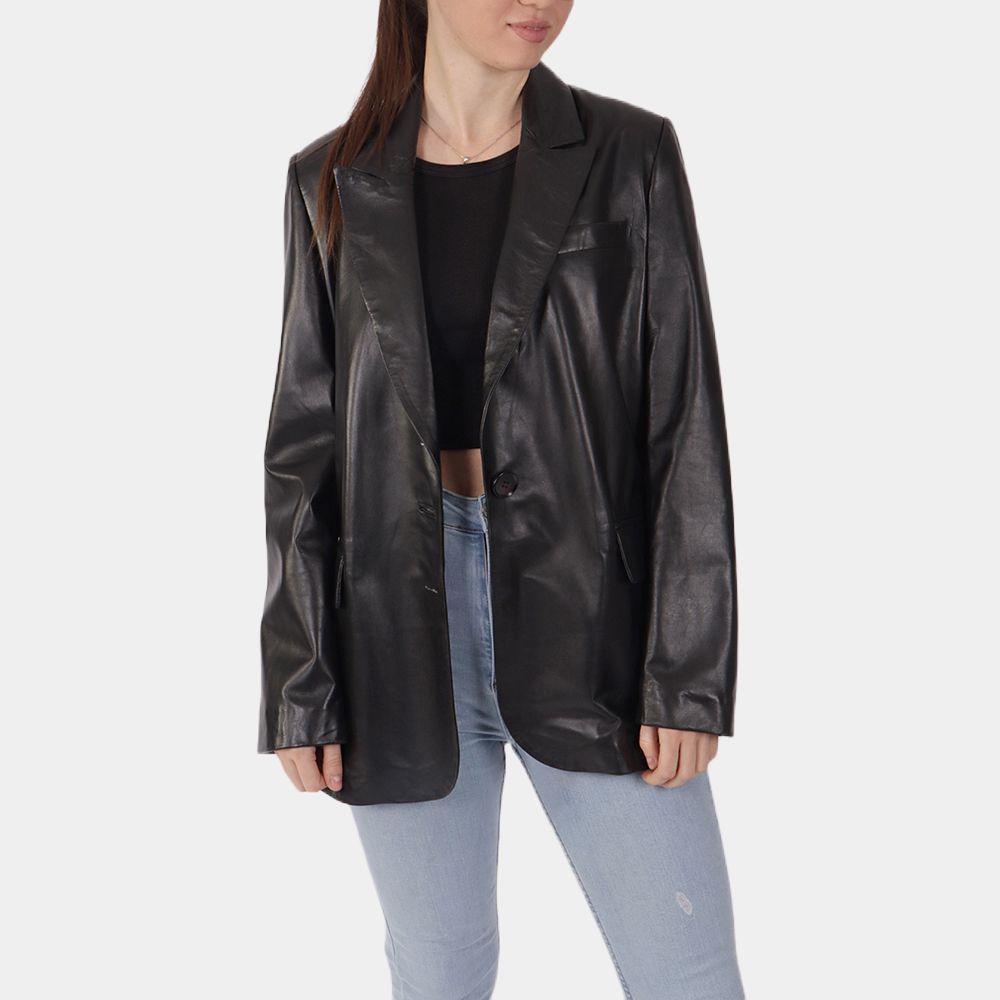 Women's Bahamas Black Blazer - Front View