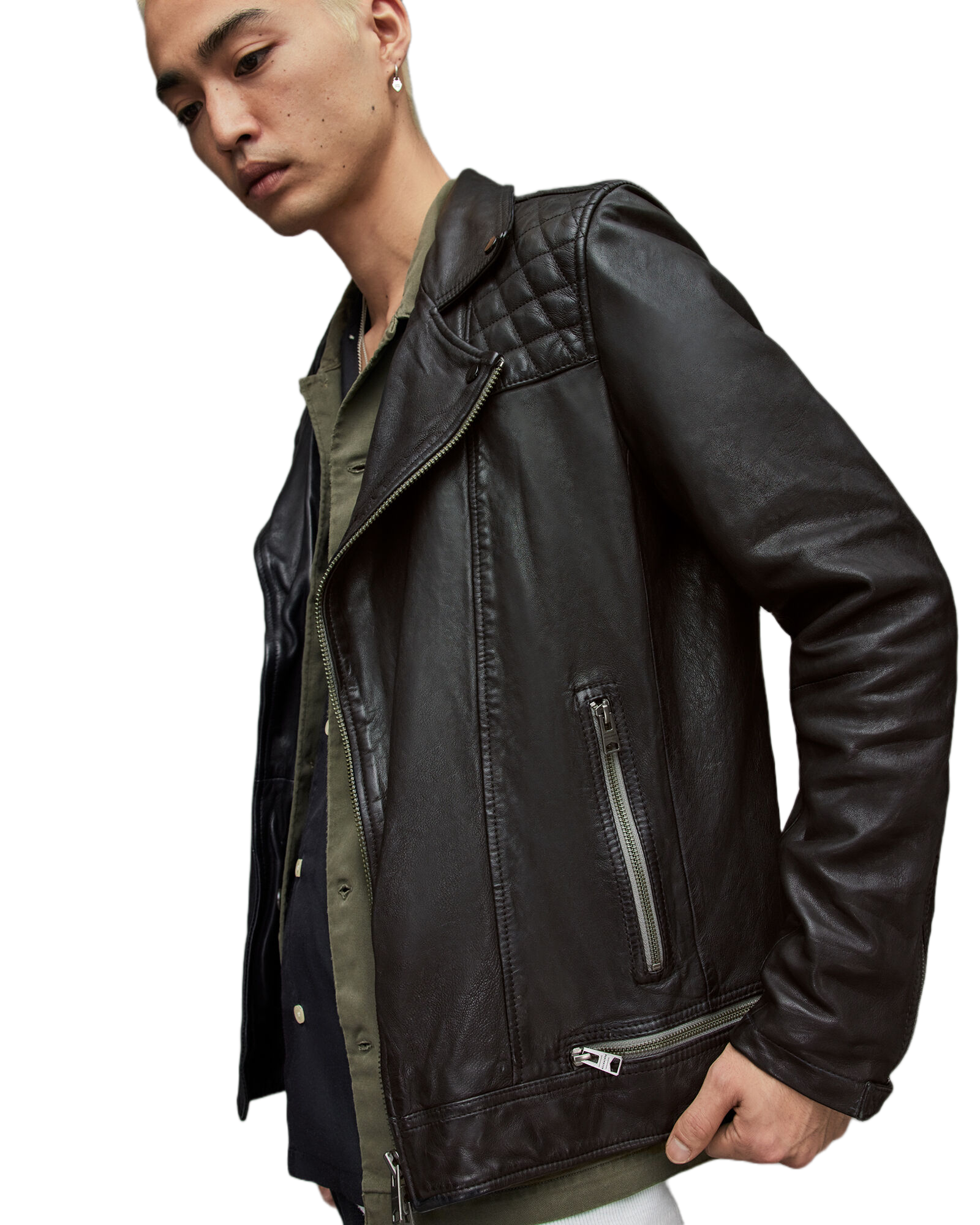13 Reasons Why Tony Padilla Black Leather Biker Jacket