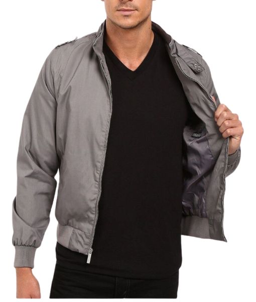 Air Sonny Vaccaro Grey Jacket - Matt Damon Grey Harrington Jacket