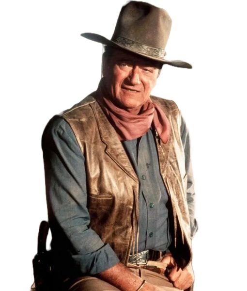 The Cowboys John Wayne Leather Vest
