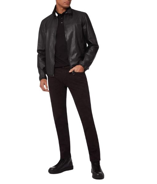 Wolves George Clooney Wolves Black Leather Jacket