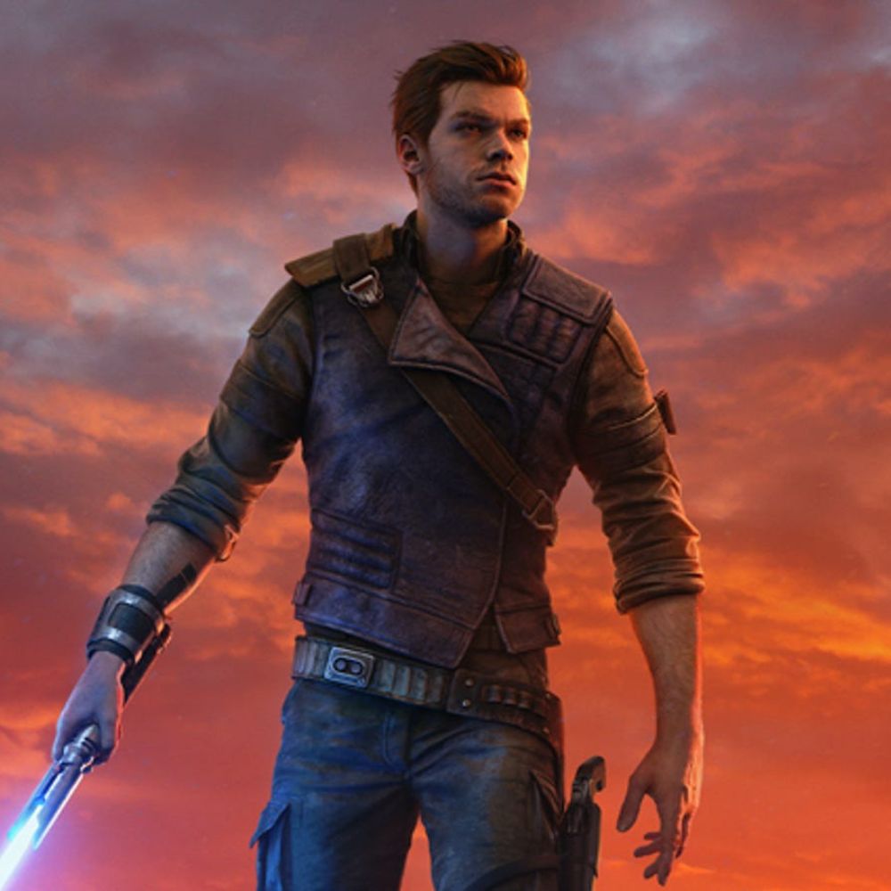 Star Wars Jedi: Survivor Cal Kestis Blue Leather Flat Vest - Posture View