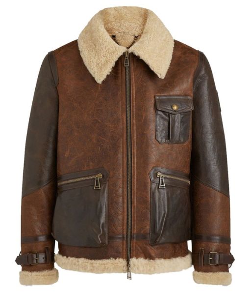 Men in Kilts Sam Heughan Aviator Jacket