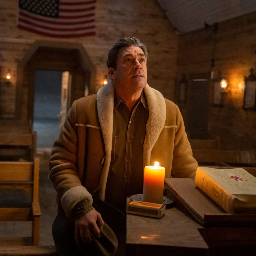 Fargo Season 05 Sheriff Roy Shearling Coat - Front View