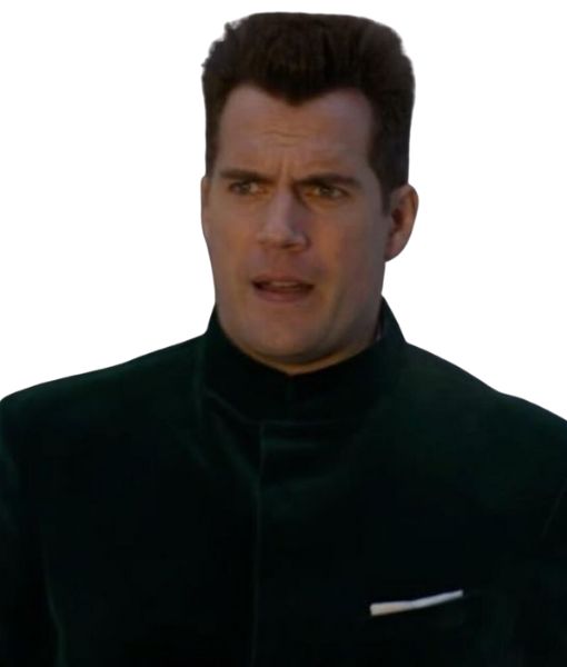 Argylle Green Velvet Jacket aka Henry Cavill Spy Formal Bottle Green Nehru Jacket