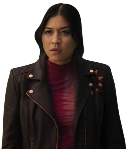 Echo aka Maya Lopez (Alaqua Cox) Quilted Brown Leather Biker Jacket
