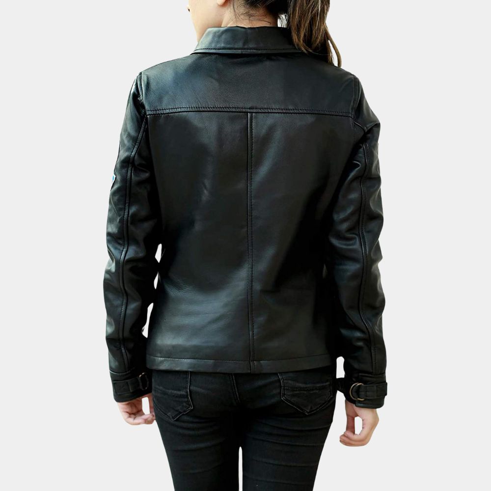 Top Gun Charlie Leather Jacket - Image 3