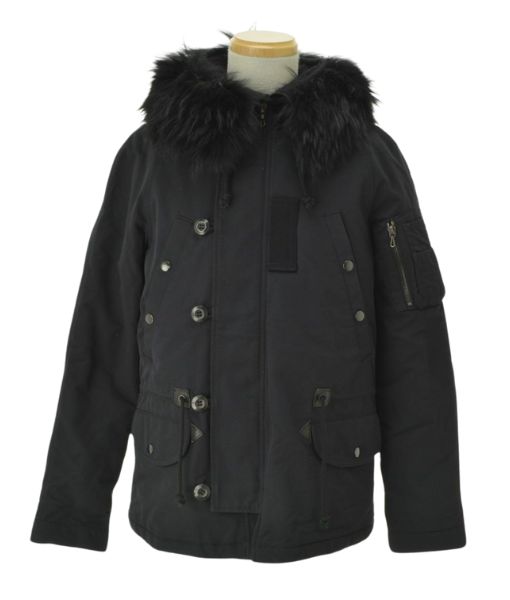 Hound Wolf Squad Black Jacket with Fur Hood