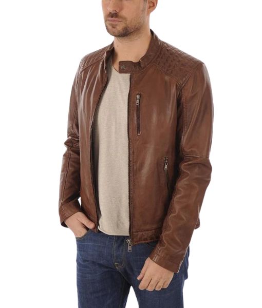Arnold Schwarzenegger Brown Leather Jacket worn ini Arnold & Sly: Rivals, Friends, Icons