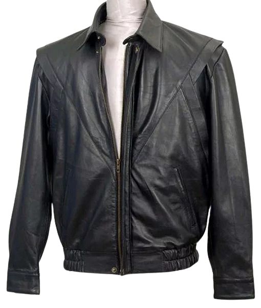 David Hasselhoff aka Michael Knight Rider Black Leather Jacket