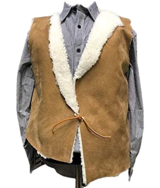 A Fistful of Dollars Clint Eastwood Leather Vest | Suede Leather Spaghetti Western Vest