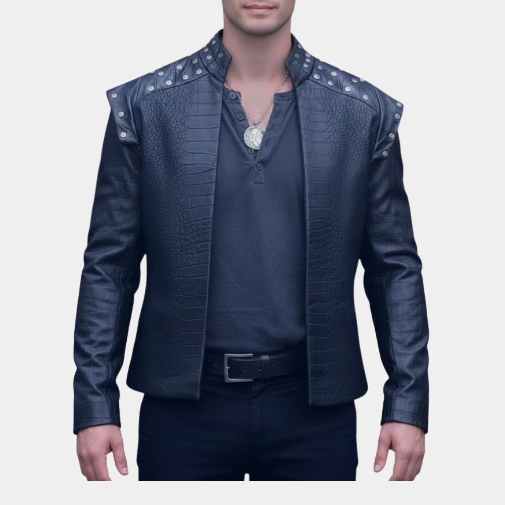Witcher S04 Geralt Black Costume Leather Jacket