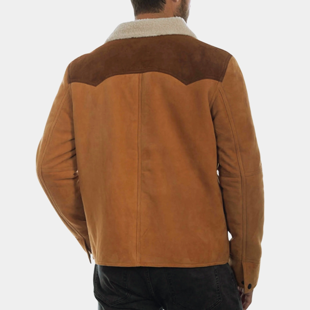 Yellowstone Ranch John Dutton Suede Leather Jacket