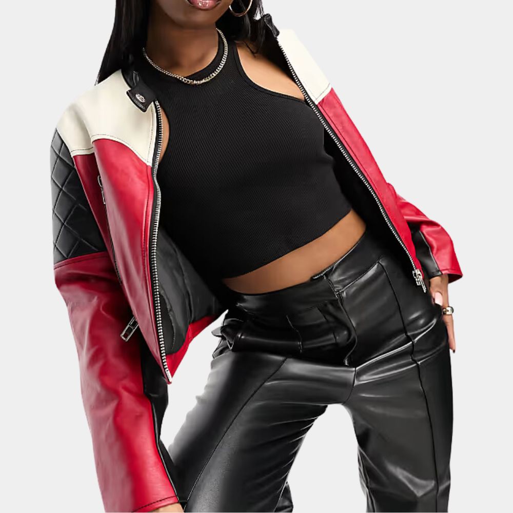 Subteran Irina Artenii Cropped Leather Jacket
