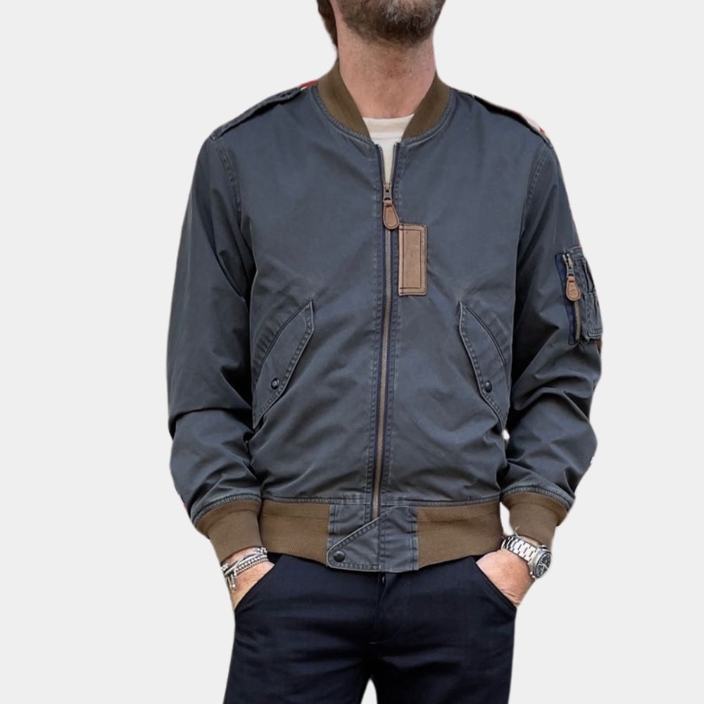 Paris Has Fallen Vincent (Tewfik Jallab) Cotton Bomber Jacket - Front View