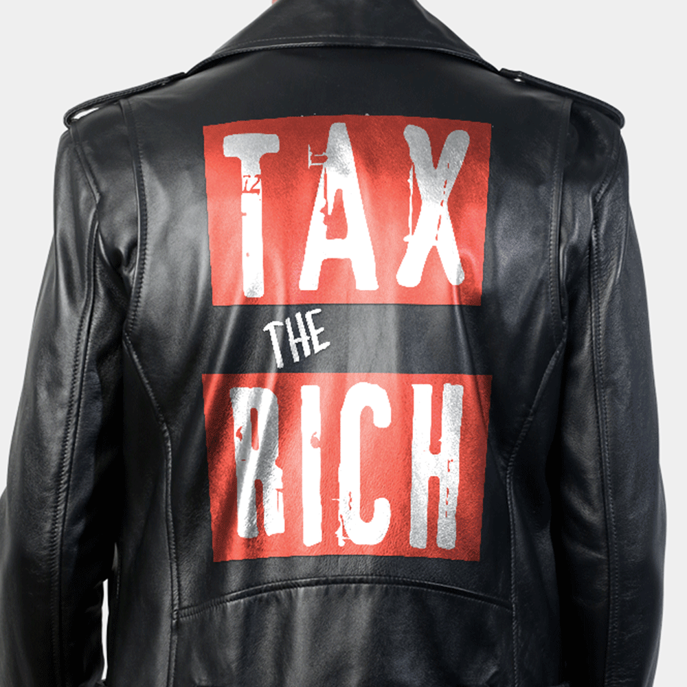 Tax the Rich serve the poor jacket