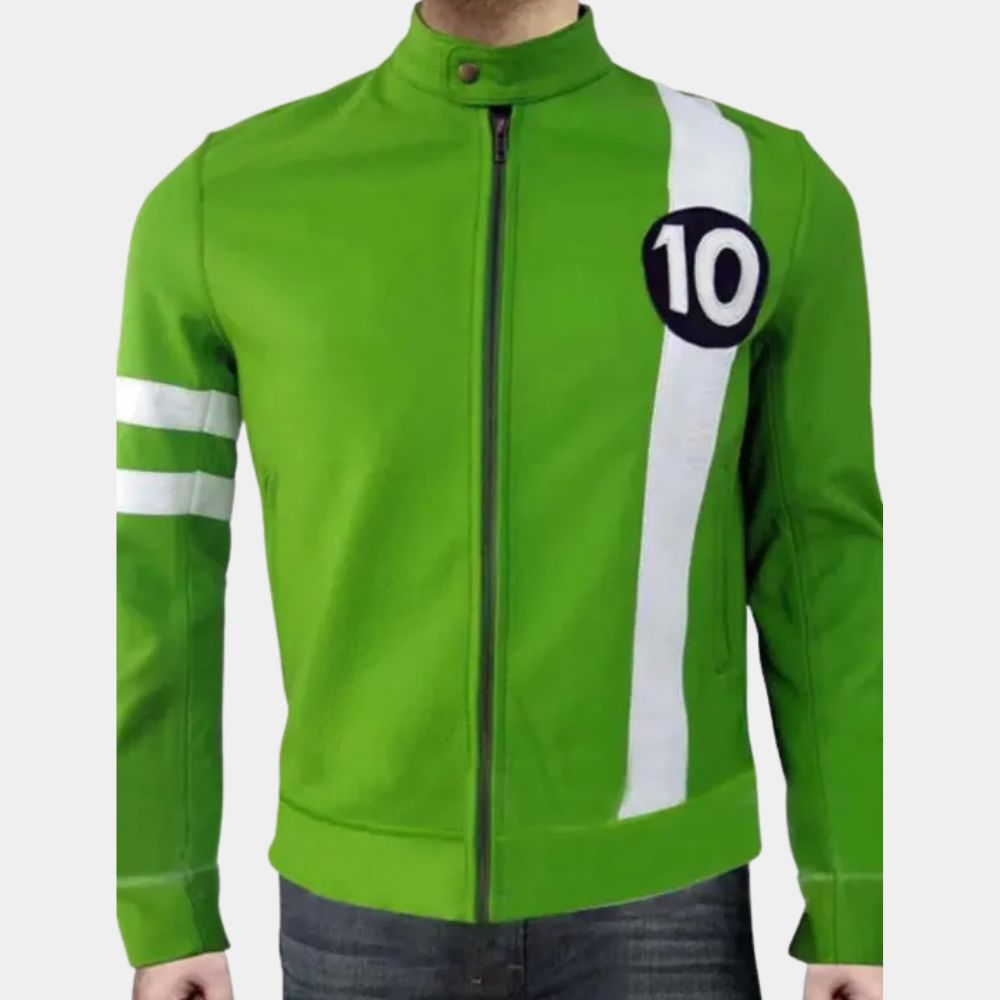 Ben 10 Ben Tennyson Leather Jacket - Front View