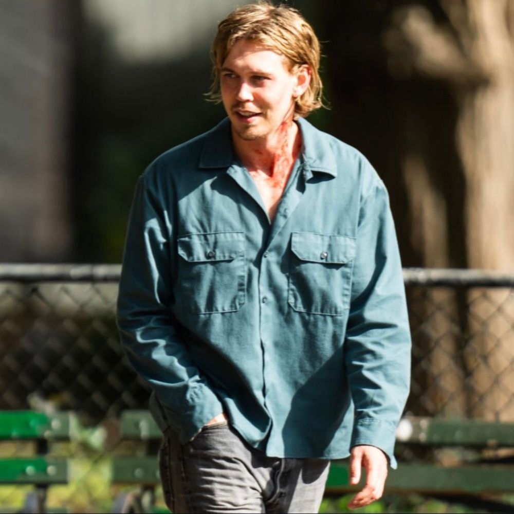 Caught Stealing Austin Butler Belmont Metals Cotton Jacket - Front View