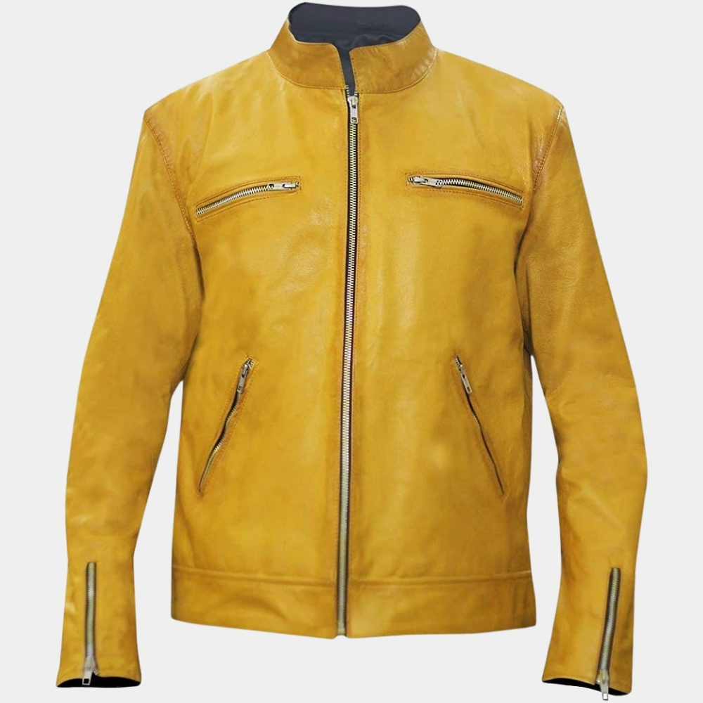Dirk Gently Leather Jacket front