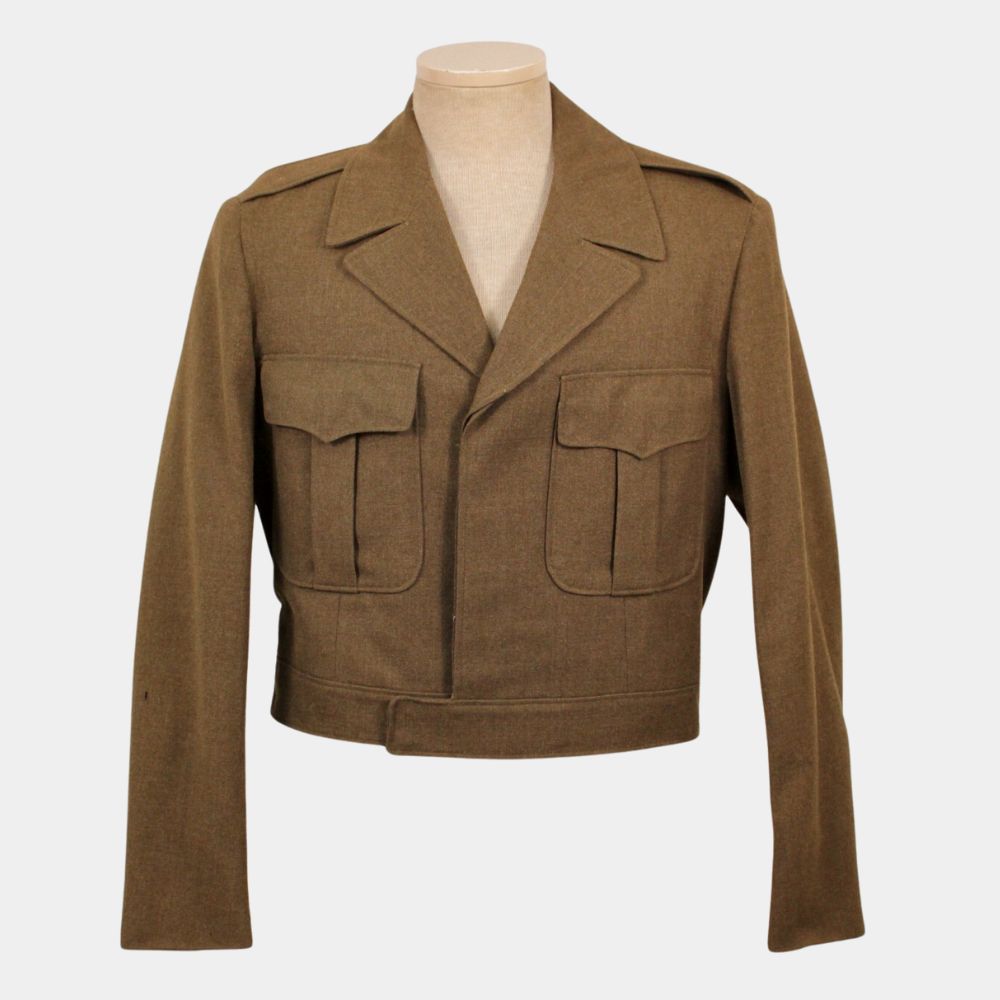 1944 Dwight Eisenhower Green Wool Jacket - Front View