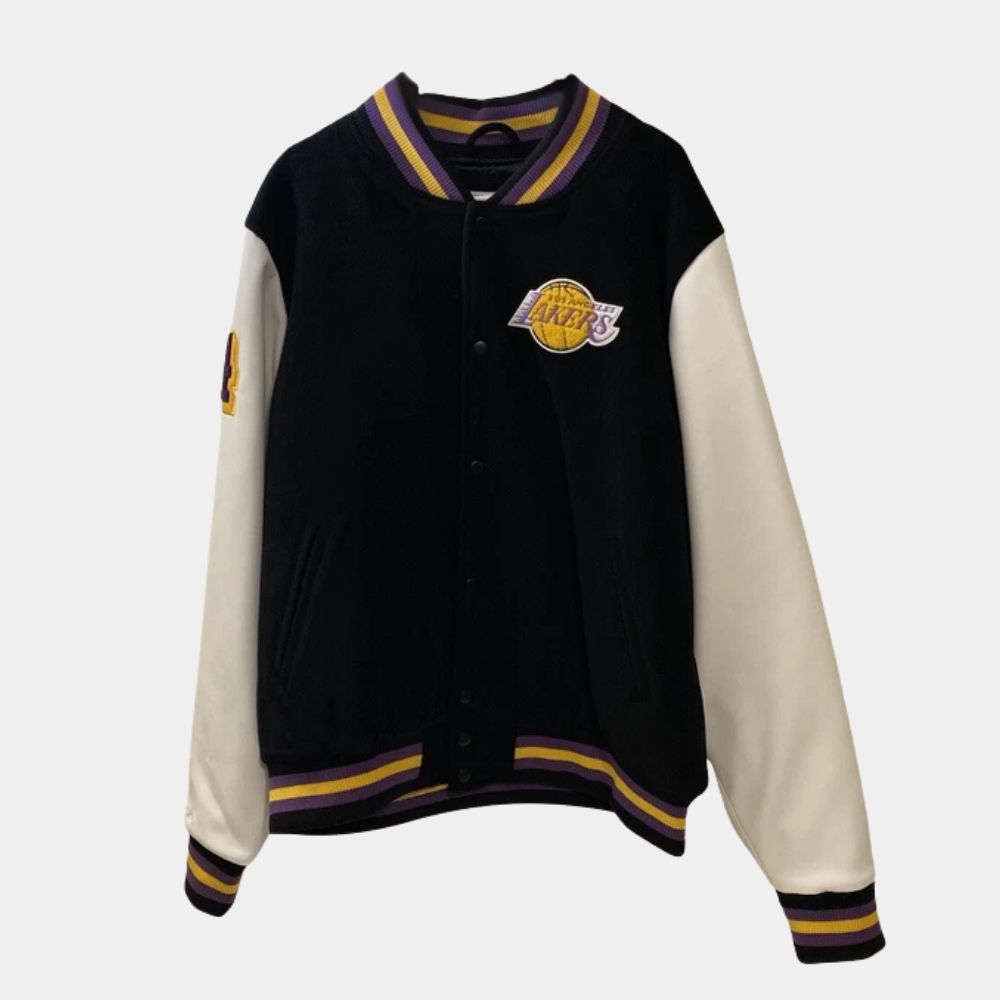 Hall of Fame Kobe Bryant Wool Varsity Jacket - Front View