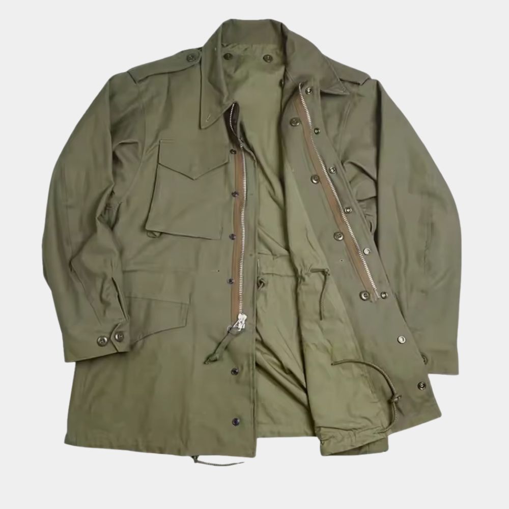 US Army M51 Field Green Cotton Jacket - Front View