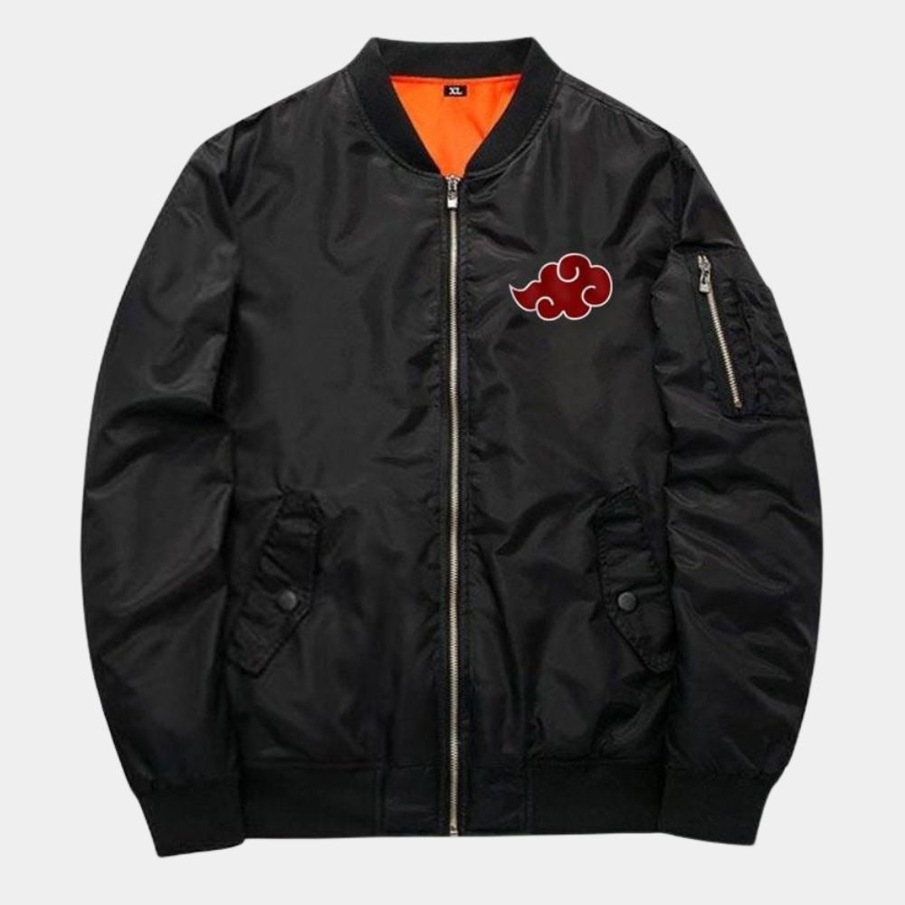 Akatsuki Itachi Uchiha Bomber Jacket - Front View