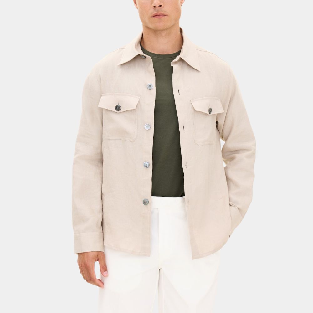 Alice in Borderland S03 Yuzuha Usagi Jacket | Kento Yamazaki Cotton Beige Jacket - Front View