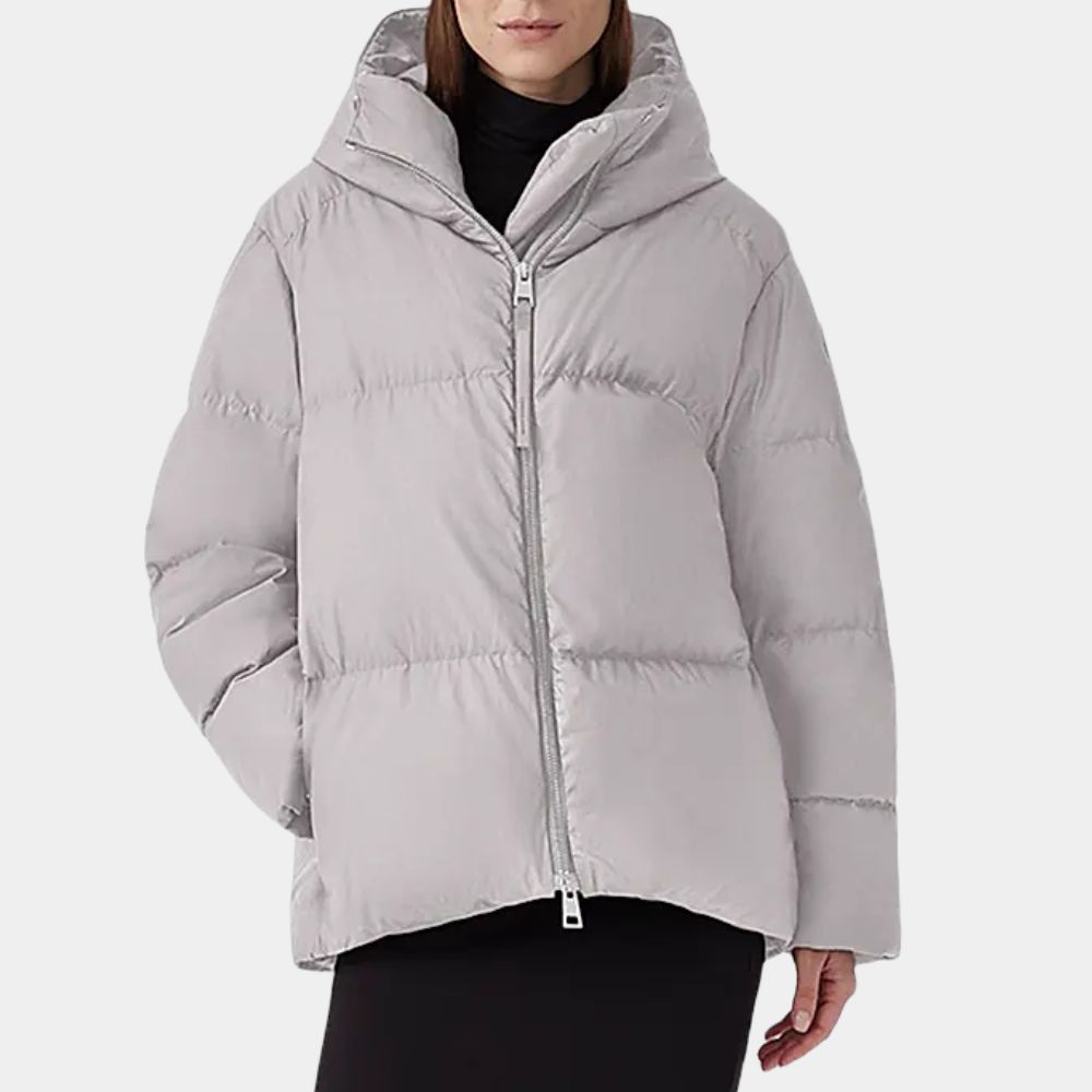 Code 3 Jessica Jacket Aimee Carrero White Puffer Jacket - Front View