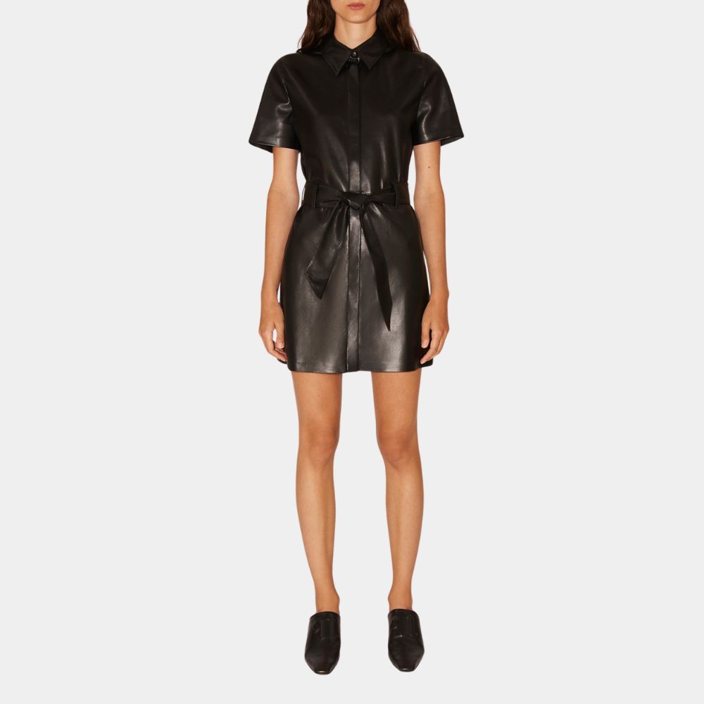 Selena Gomez Leather Dress