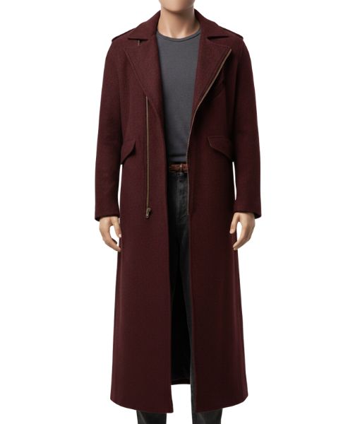 Play Dirty Grofield Maroon Trench Coat