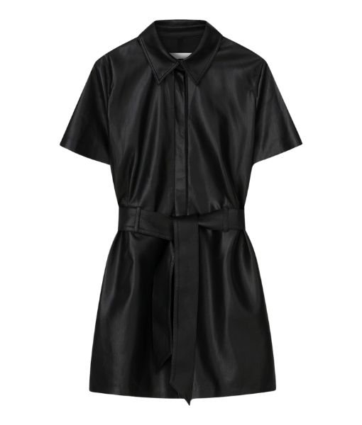 Only Murders in the Building Selena Gomez Leather Dress