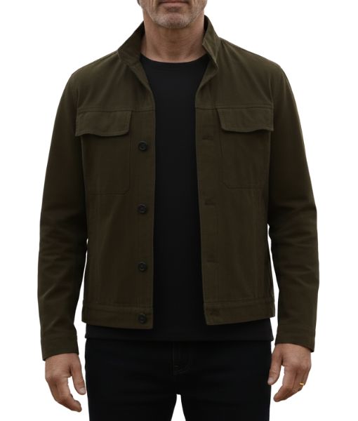 The Woman in Cabin 10 Guy Pearce Cotton Jacket