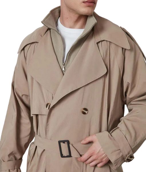 Wake Up Dead Man Daniel Craig Cotton Trench Coat