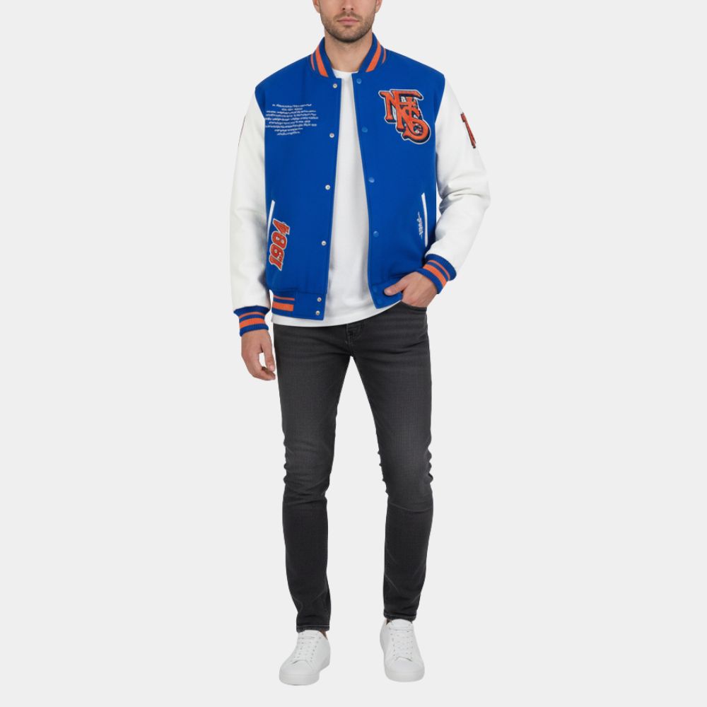 Famous Nobodys Hall of Fame Classic Rib Varsity Jacket - Front View