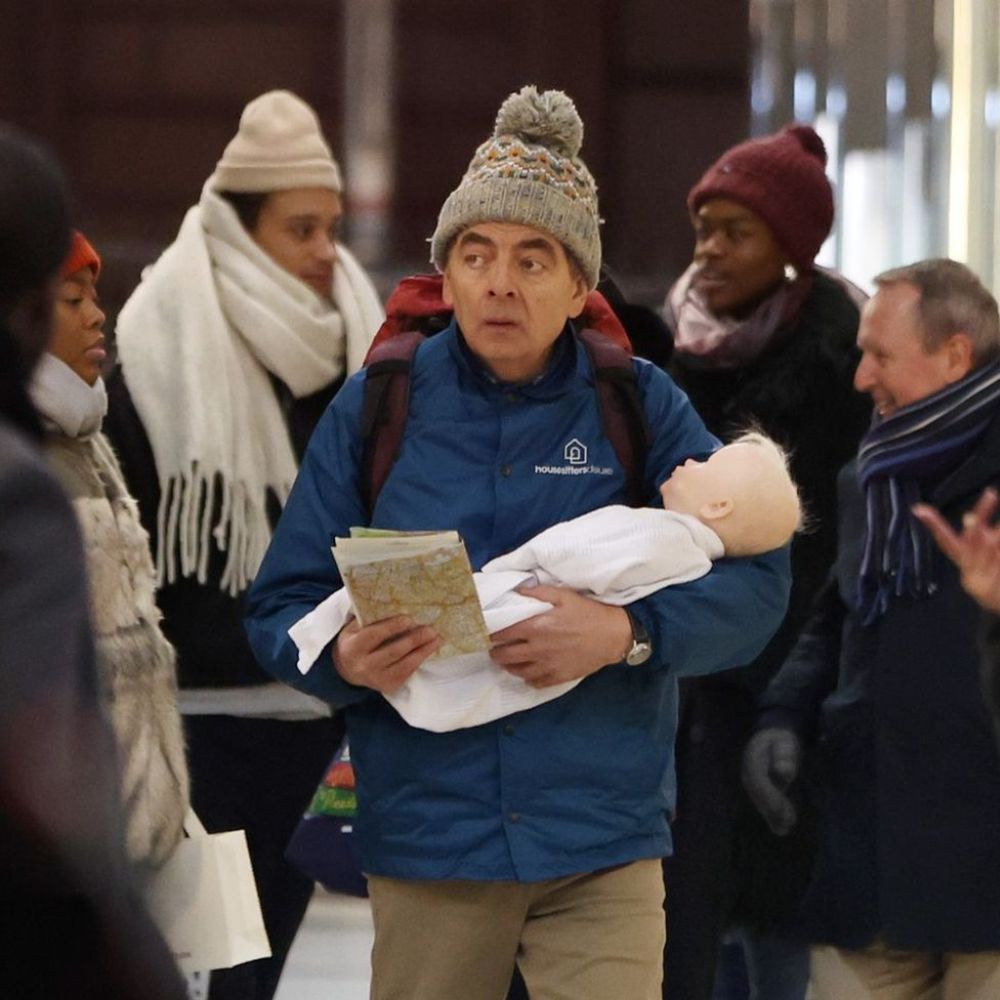 Trevor Bingley Man VS Baby S01 Rowan Atkinson Jacket - Front View