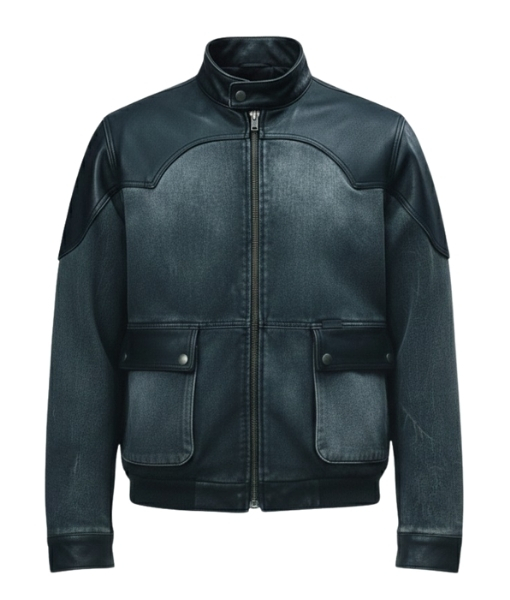 Stranger Things Season 05 Finale Jim Hopper leather Patches Jacket