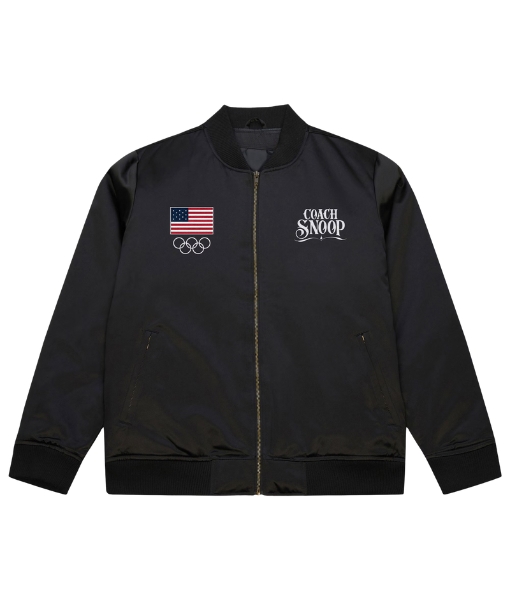 Olympics 2026 Team USA Coach Snoop Cotton Bomber Jacket
