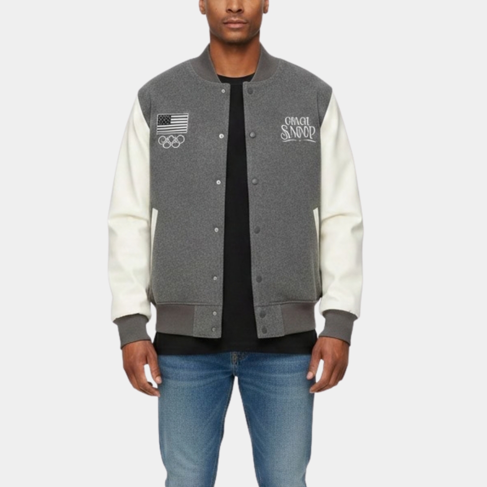 Coach Snoop grey varsity jacket